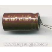 470uF 50V Elna RJH electrolytic capacitor, each